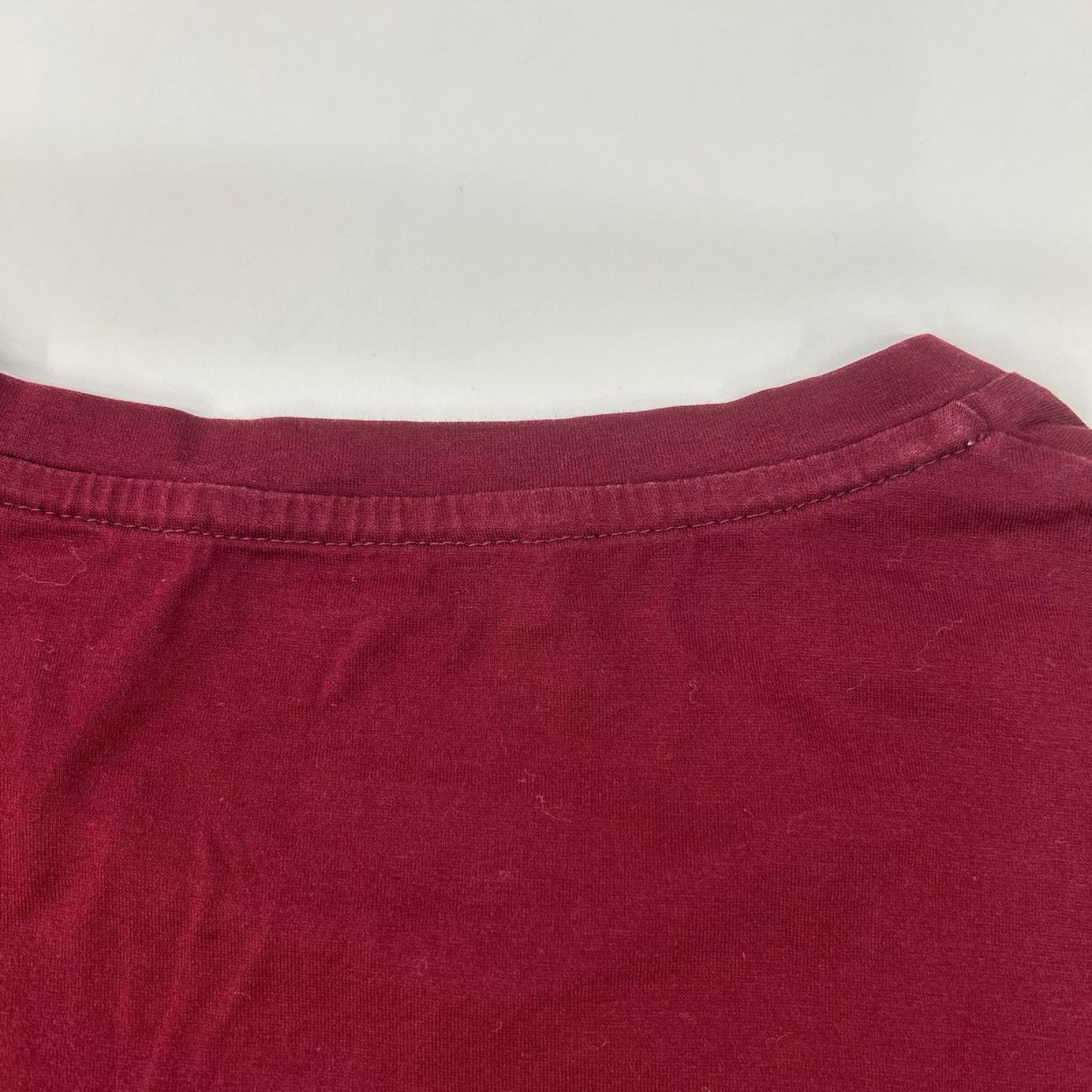 PRADA プラダ UJN006 ボルドー クルーネック半袖Tシャツ トップス