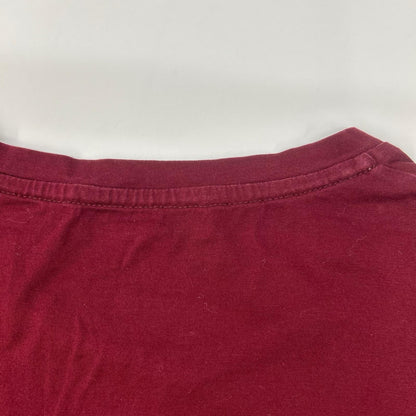 PRADA プラダ UJN006 ボルドー クルーネック半袖Tシャツ トップス