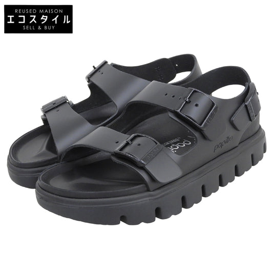 BIRKEN STOCK ビルケンシュトック 未使用 ミラノチャンキー エクスクイジット サンダル シューズ レディース ブラック 36 シューズ