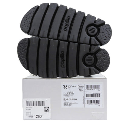 BIRKEN STOCK ビルケンシュトック 未使用 ミラノチャンキー エクスクイジット サンダル シューズ レディース ブラック 36 シューズ