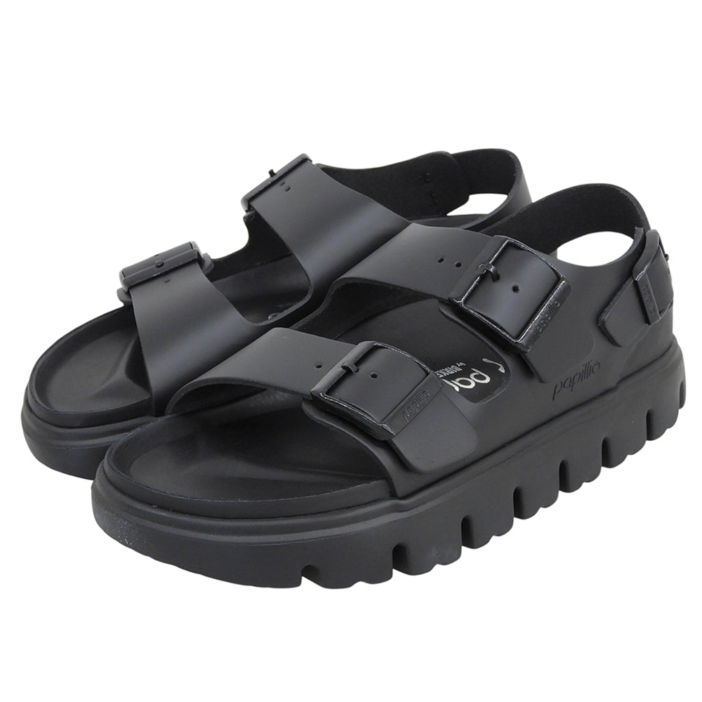 BIRKEN STOCK ビルケンシュトック 未使用 ミラノチャンキー エクスクイジット サンダル シューズ レディース ブラック 37 シューズ
