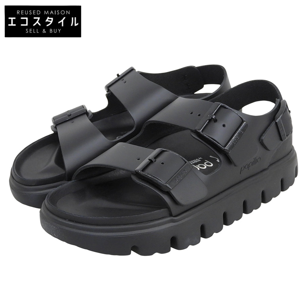 BIRKEN STOCK ビルケンシュトック 未使用 ミラノチャンキー エクスクイジット サンダル シューズ レディース ブラック 37 シューズ