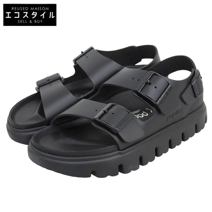 BIRKEN STOCK ビルケンシュトック 未使用 ミラノチャンキー エクスクイジット サンダル シューズ レディース ブラック 37 シューズ