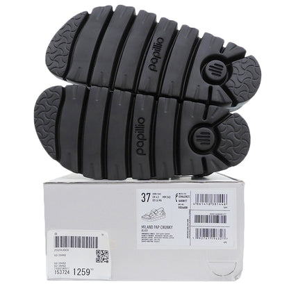 BIRKEN STOCK ビルケンシュトック 未使用 ミラノチャンキー エクスクイジット サンダル シューズ レディース ブラック 37 シューズ