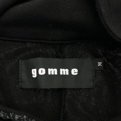 gomme ゴム ブラック ウール切り替え コート トップス