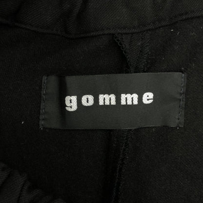 gomme ゴム ブラック イージー バルーン ワイド クロップド パンツ ボトムス