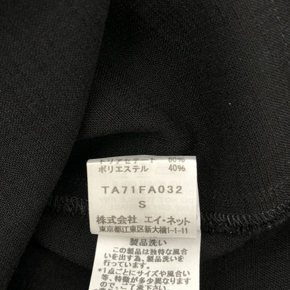 TA71FA032 ブラック オーバーサイズ シャツワンピース トップス
