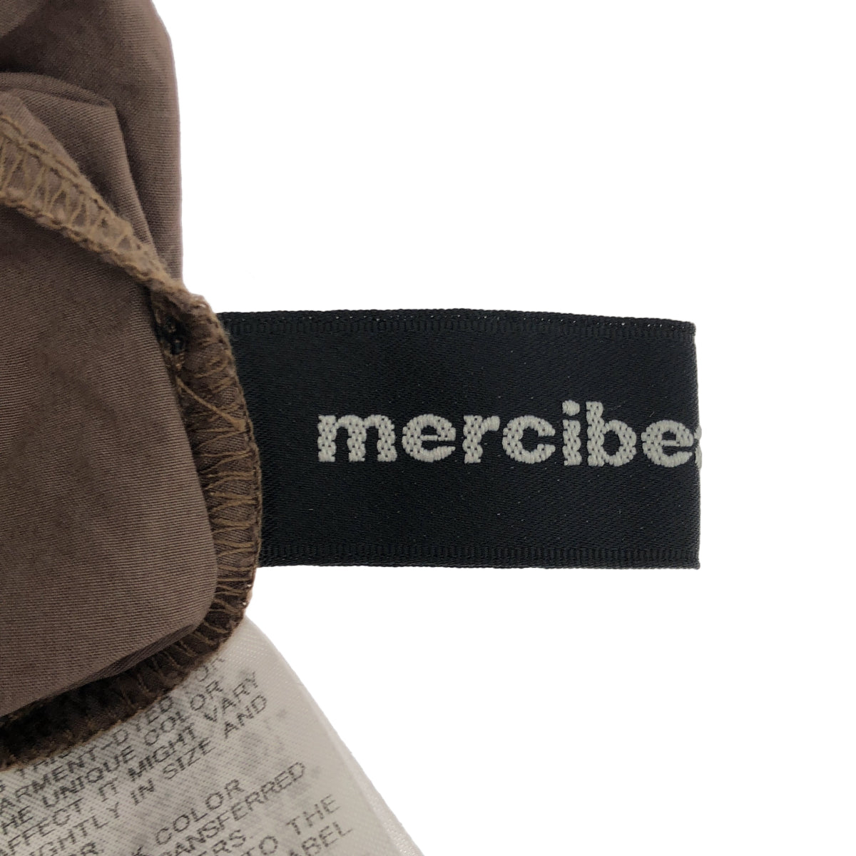 mercibeaucoup メルシーボークー MB01FG049 ベージュ ナイロン タイプライタースカート ボトムス