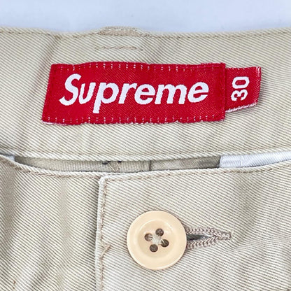 Supreme シュプリーム ベージュ ボタンフライ ハーフパンツ ボトムス