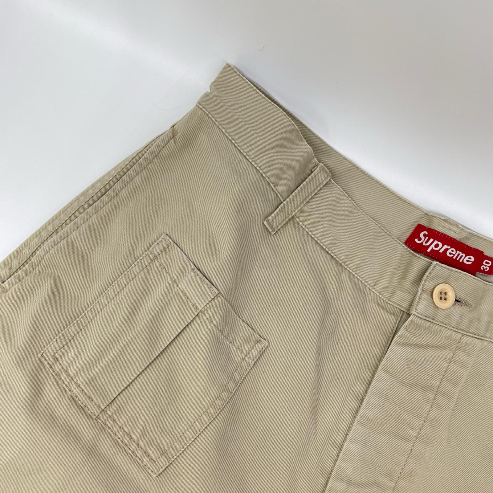 Supreme シュプリーム ベージュ ボタンフライ ハーフパンツ ボトムス