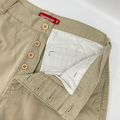 Supreme シュプリーム ベージュ ボタンフライ ハーフパンツ ボトムス