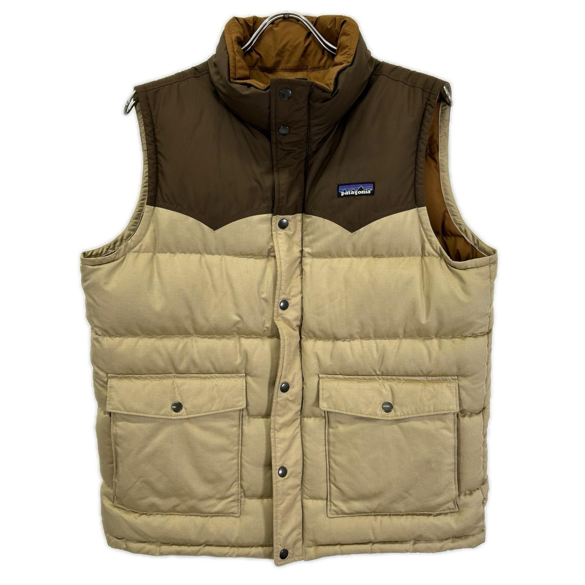 Patagonia パタゴニア 27571 ブラウン×ベージュ スリングショット ダウンベスト ベスト