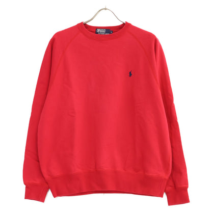POLObyRalphLauren ポロラルフローレン レッド クルーネック ポニー刺繍 長袖トレーナー トップス