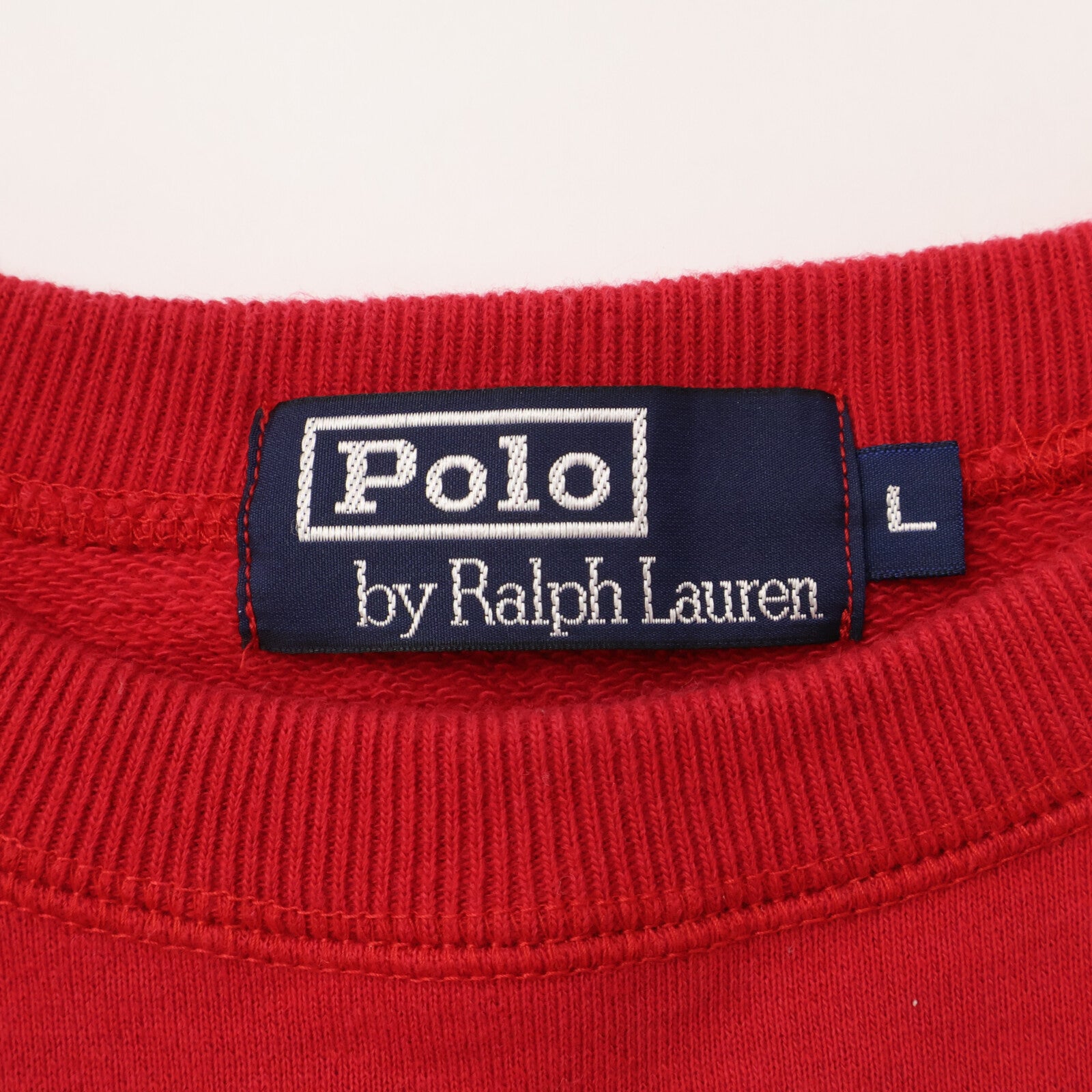 POLObyRalphLauren ポロラルフローレン レッド クルーネック ポニー刺繍 長袖トレーナー トップス