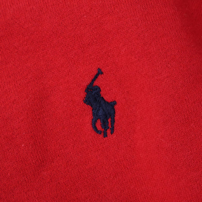 POLObyRalphLauren ポロラルフローレン レッド クルーネック ポニー刺繍 長袖トレーナー トップス