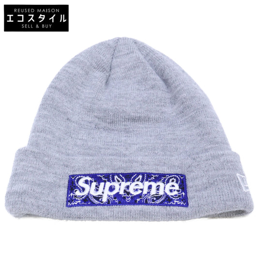 Supreme シュプリーム 19AW New Era Box Logo Beanie ニューエラ ペイズリーボックスロゴ ビーニー 帽子