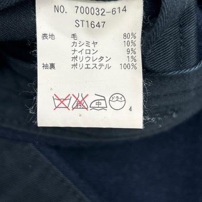 BLUEBLUE ブルーブルー ネイビー ウール ポケット シャツ トップス