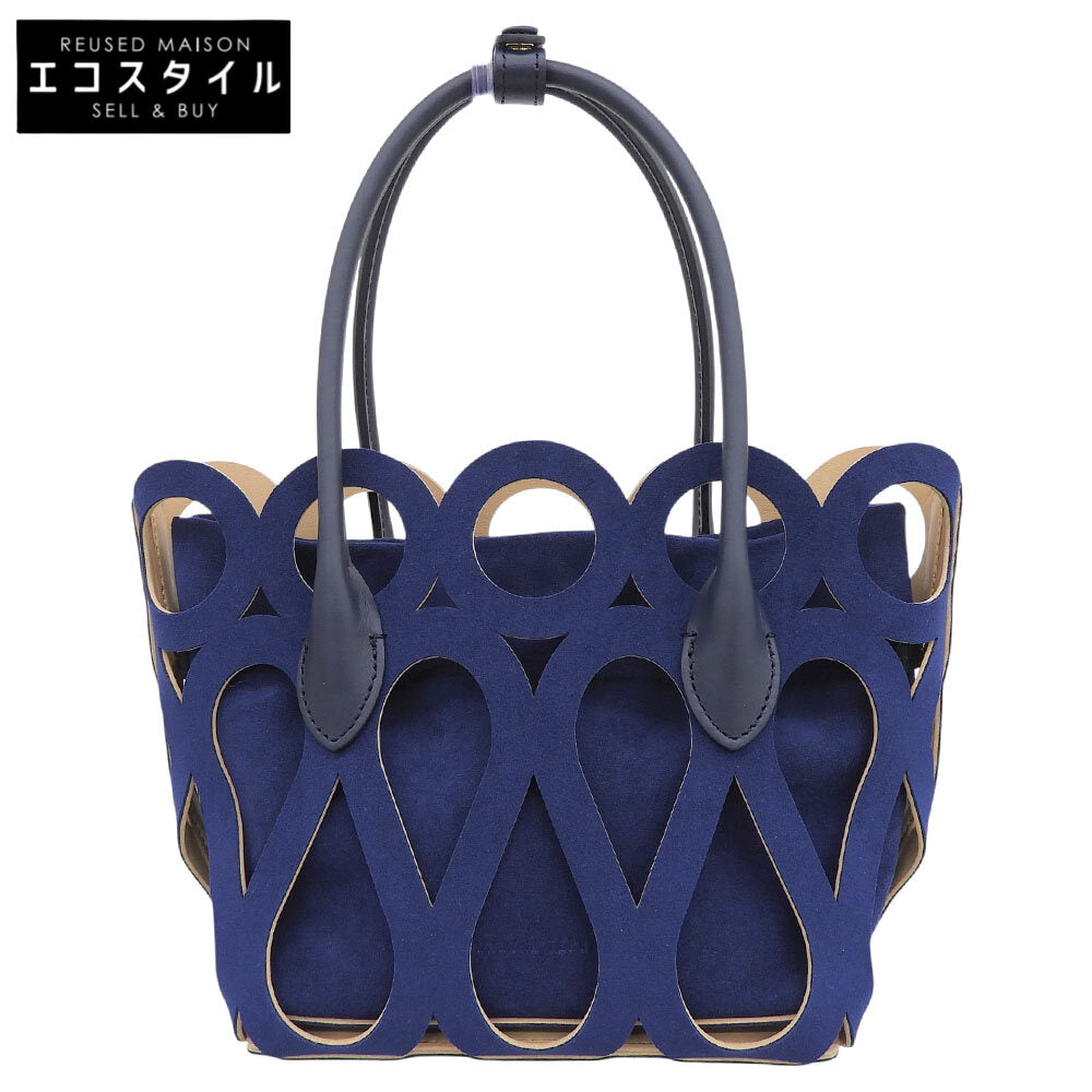 MARY AL TERNA メアリオルターナ 美品 MAZE ミニ ハンドバック レディース ネイビー ハンドバッグ