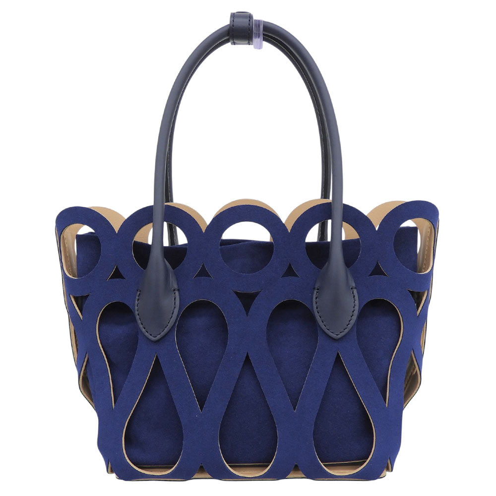 MARY AL TERNA メアリオルターナ 美品 MAZE ミニ ハンドバック レディース ネイビー ハンドバッグ