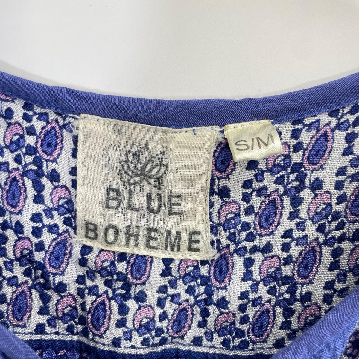 BLUE BOHEME ブルーボヘム 20-040-570-0014 ブルー 総柄プリント ワンピース ワンピース