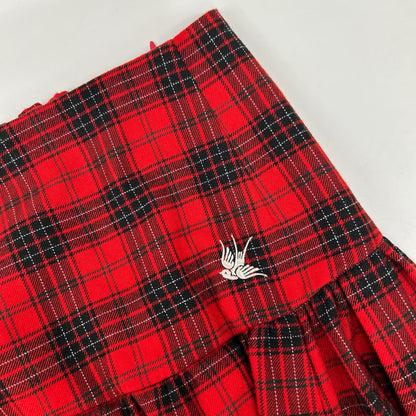 RhodolirioN ロドリリオン LN827 レッド チェック柄ロングギャザースカート スカート