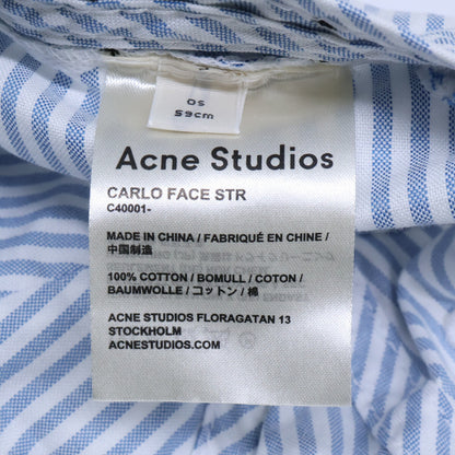 ACNE STUDIOS アクネ ストゥディオズ フェイス刺繍 ストライプ キャップ 帽子