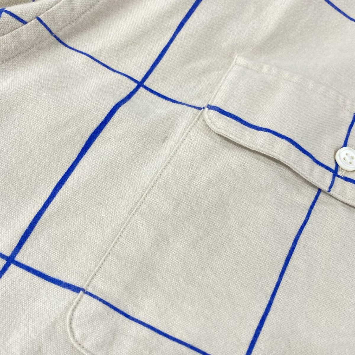s.f.c stripes for creative エスエフシーストライプ フォー クリエイティブ ベージュ ブルーチェック SFC シャツ トップス