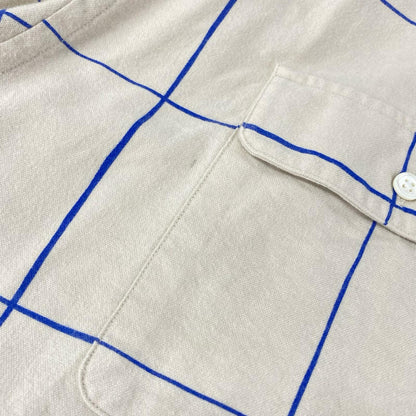 s.f.c stripes for creative エスエフシーストライプ フォー クリエイティブ ベージュ ブルーチェック SFC シャツ トップス