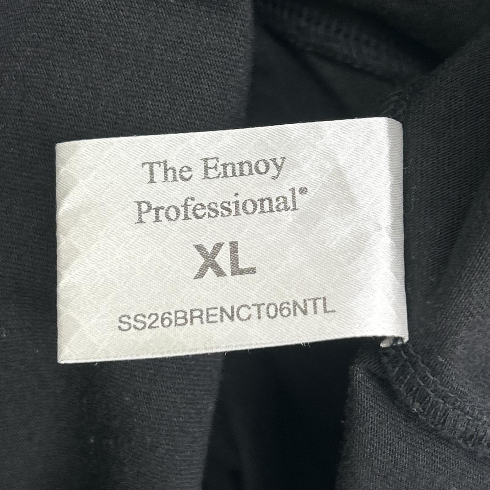 ennoy エンノイ SS26BRENCT06NTL ブラック ロングスリーブ Tシャツ トップス