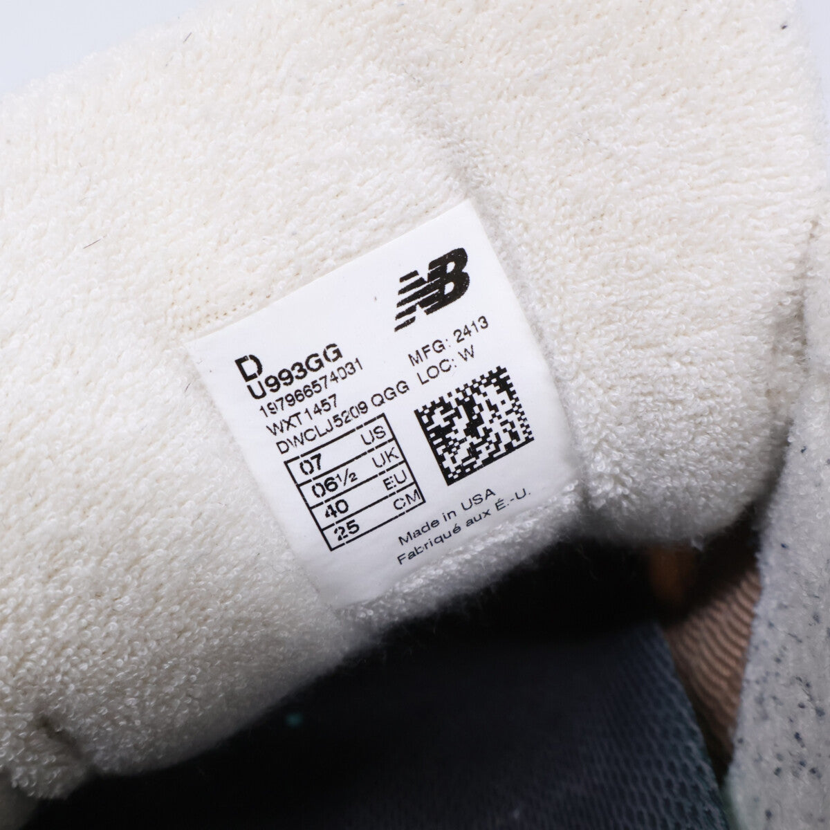NEW BALANCE ニューバランス U993GG Made in USA ローカットスニーカー シューズ
