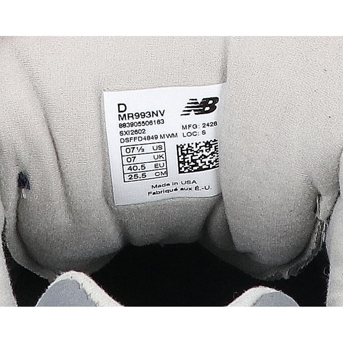 NEW BALANCE ニューバランス 【美品】MR993NV MADE in USA 993 ローカットスニーカー シューズ