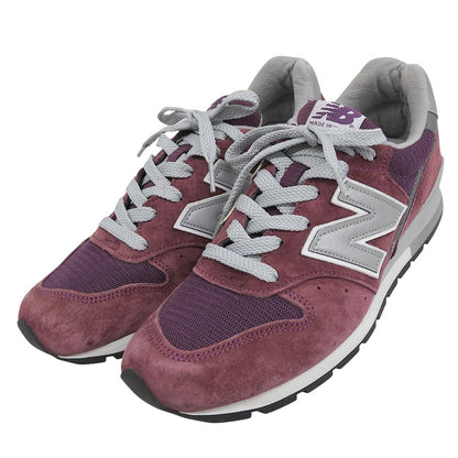 NEW BALANCE ニューバランス スエード ローカットスニーカー シューズ メンズ パープル 25.5cm M996CRB シューズ