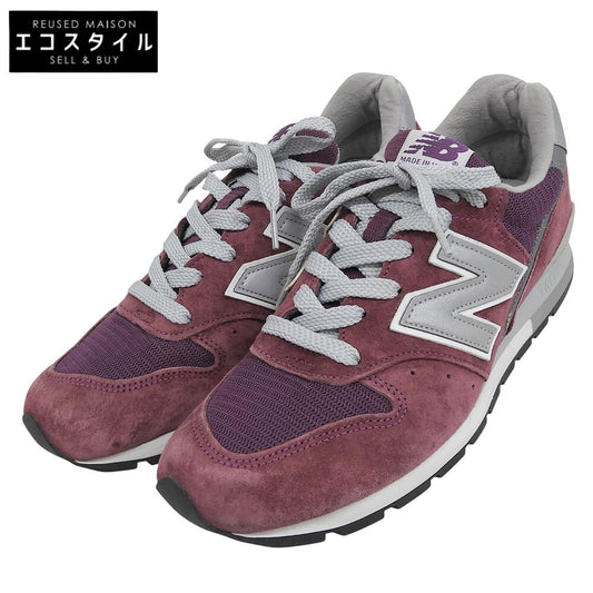 NEW BALANCE ニューバランス スエード ローカットスニーカー シューズ メンズ パープル 25.5cm M996CRB シューズ