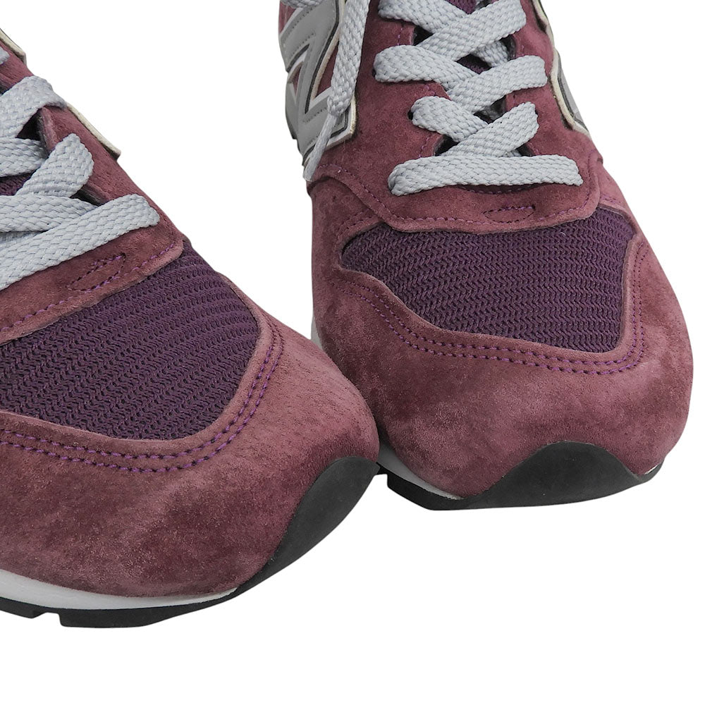 NEW BALANCE ニューバランス スエード ローカットスニーカー シューズ メンズ パープル 25.5cm M996CRB シューズ