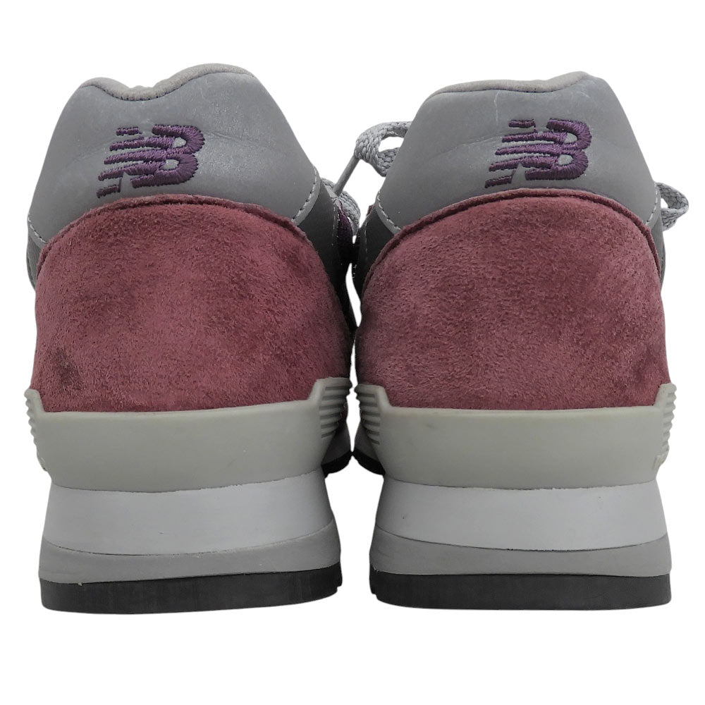 NEW BALANCE ニューバランス スエード ローカットスニーカー シューズ メンズ パープル 25.5cm M996CRB シューズ