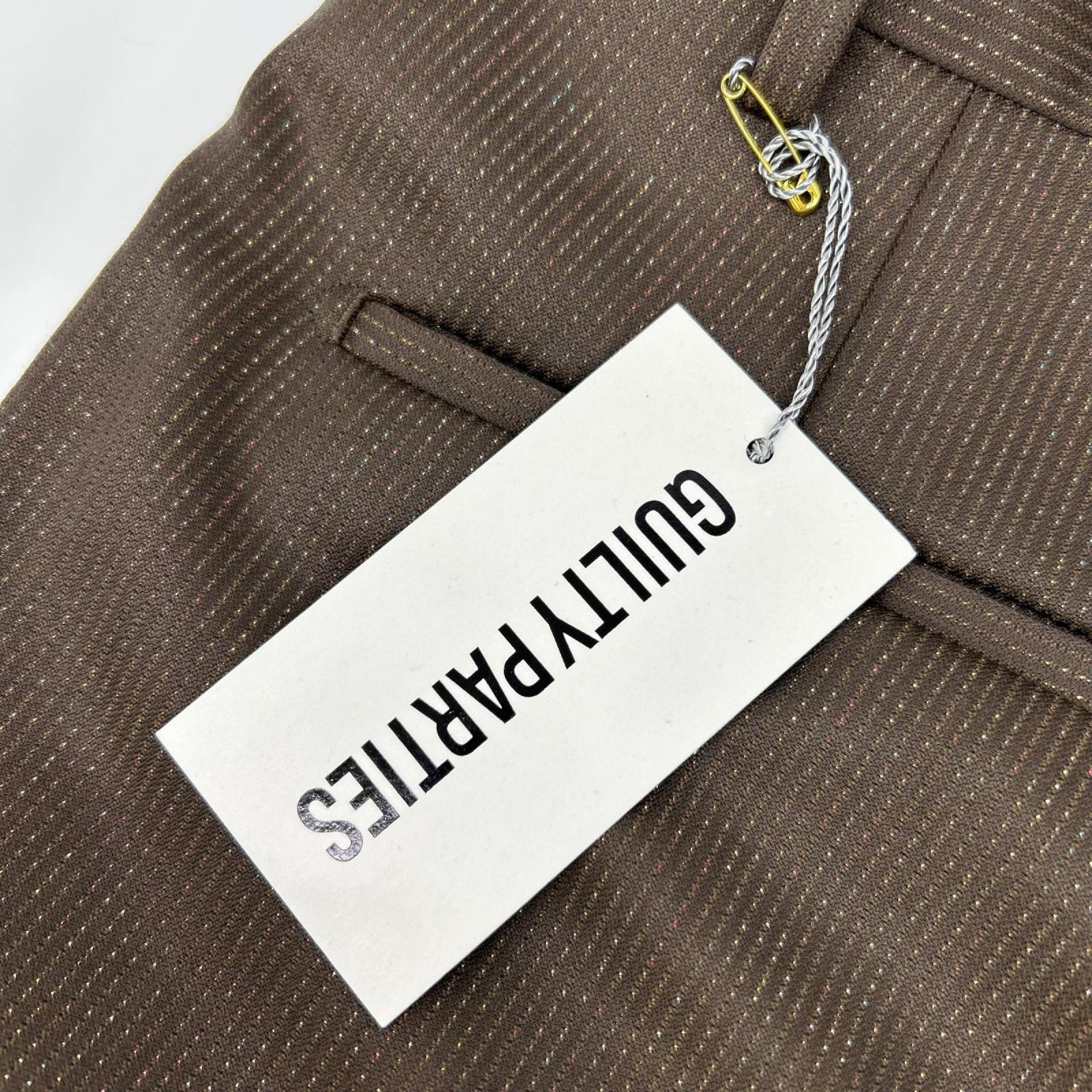 WACKO MARIA ワコマリア 22FW-WMP-TR25 ブラウン GLITTER PLEATED TROUSERS TYPE1 ボトムス