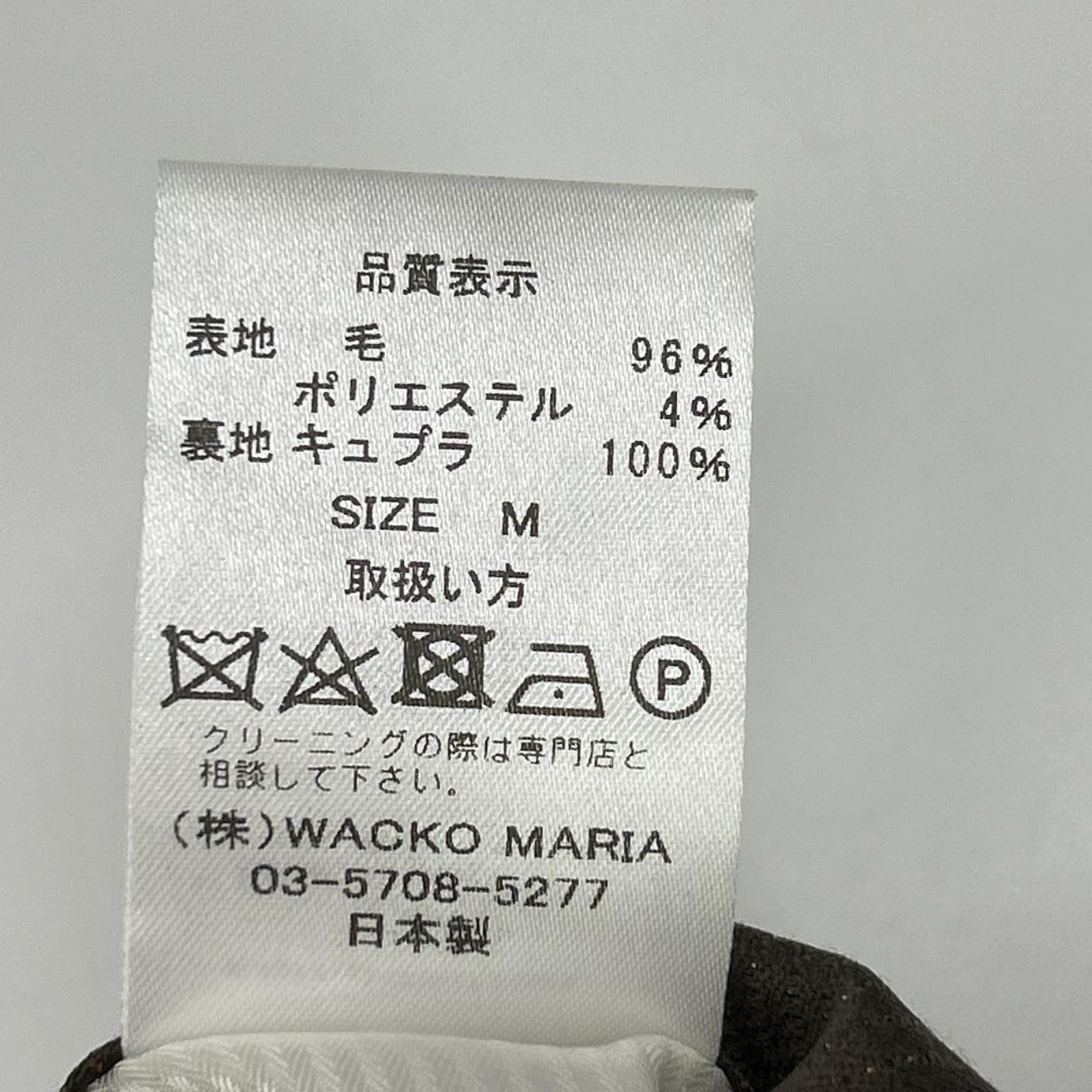 WACKO MARIA ワコマリア 22FW-WMP-TR25 ブラウン GLITTER PLEATED TROUSERS TYPE1 ボトムス