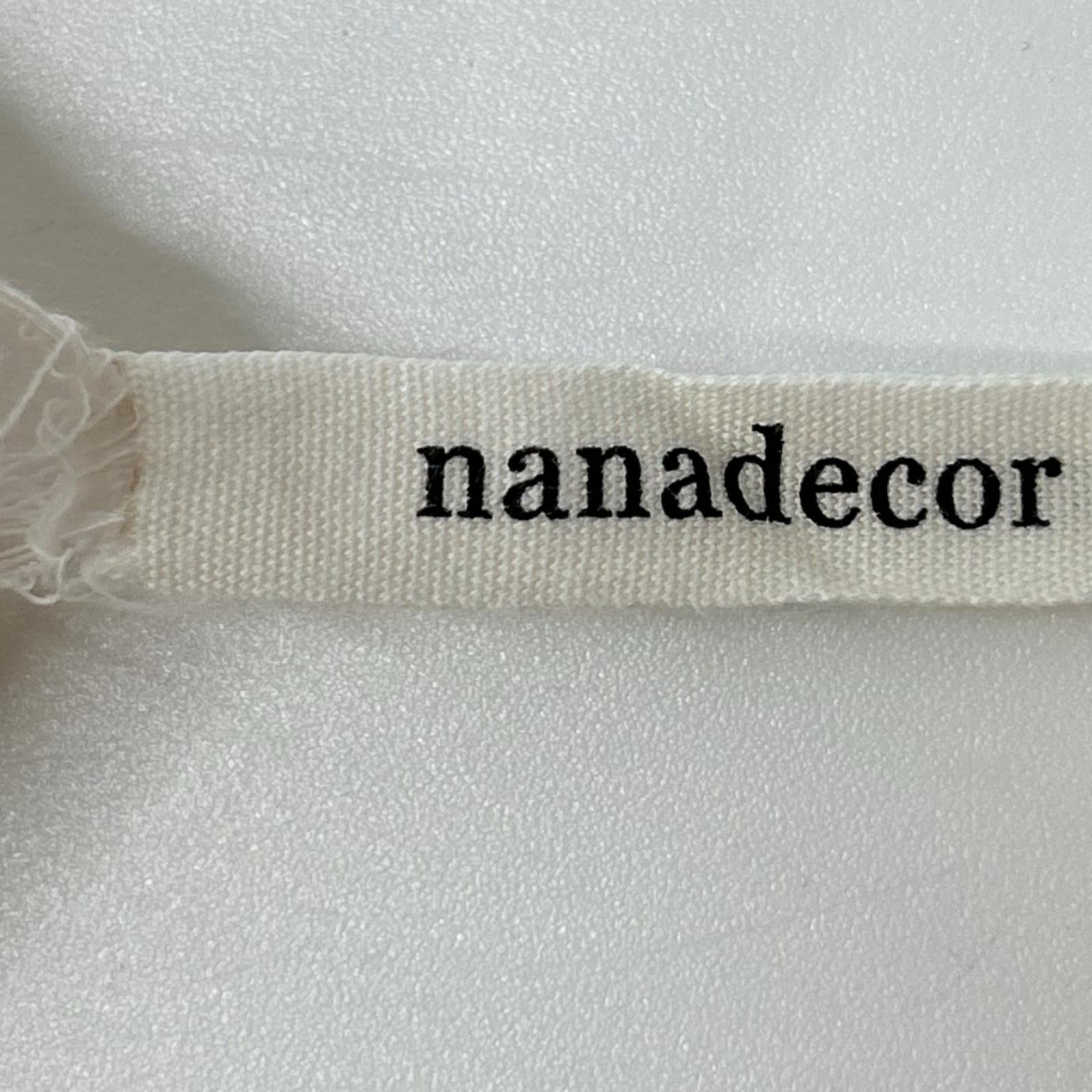 nanadecor ナナデェコール E4108P1-2 アイボリー ギャザーネック ワンピース ワンピース