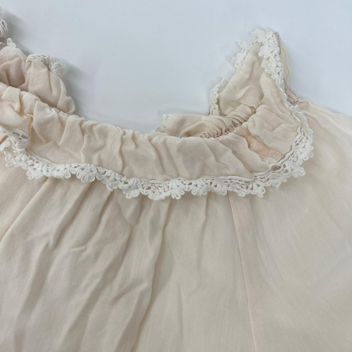 nanadecor ナナデェコール E4108P1-2 アイボリー ギャザーネック ワンピース ワンピース