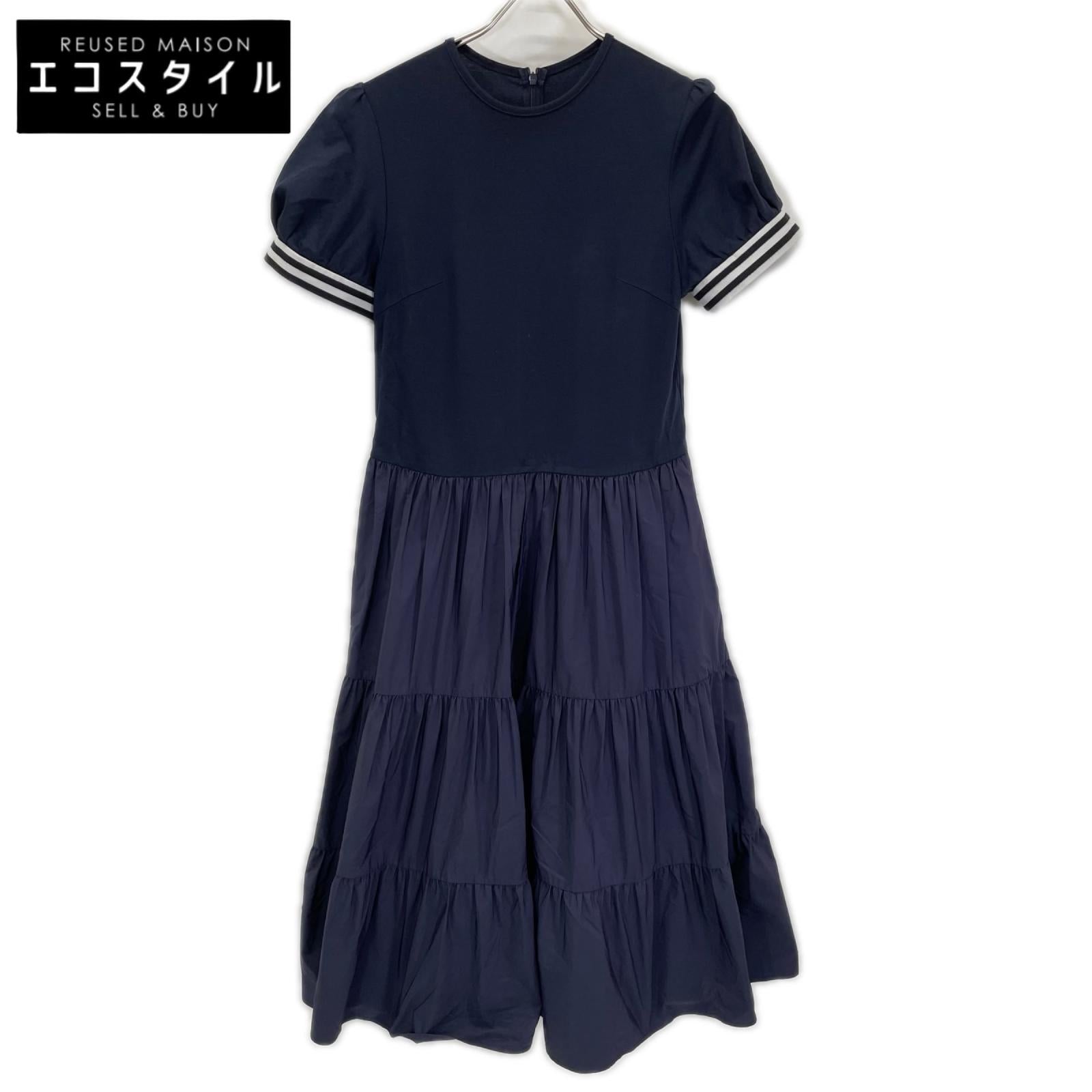 BORDERS at BALCONY ボーダーズアットバルコニー BD23111-2K-06 ネイビー ボーダー ティアードワンピ―ス ワンピース