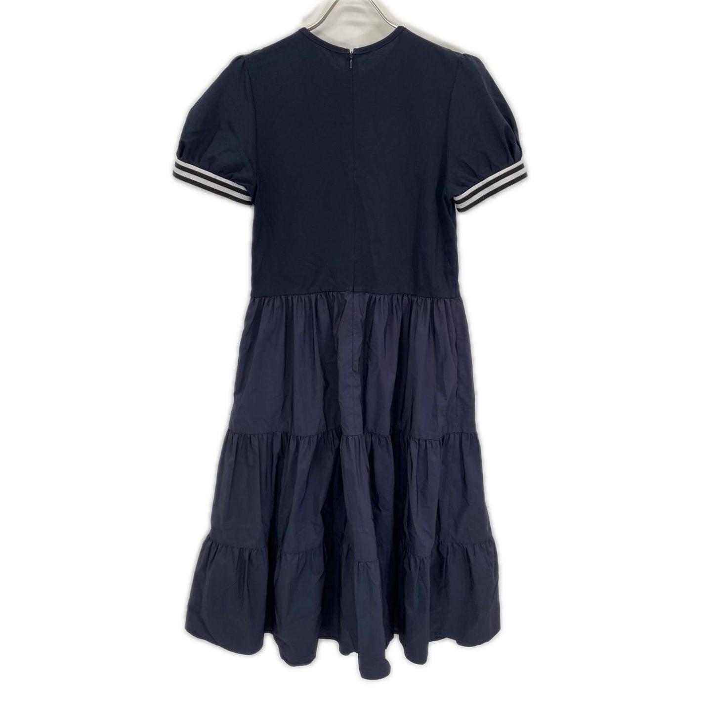 BORDERS at BALCONY ボーダーズアットバルコニー BD23111-2K-06 ネイビー ボーダー ティアードワンピ―ス ワンピース