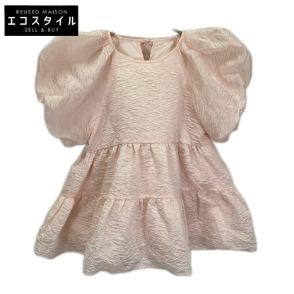FITMORE フィットモア ピンク ジャガード ティアード トップス トップス