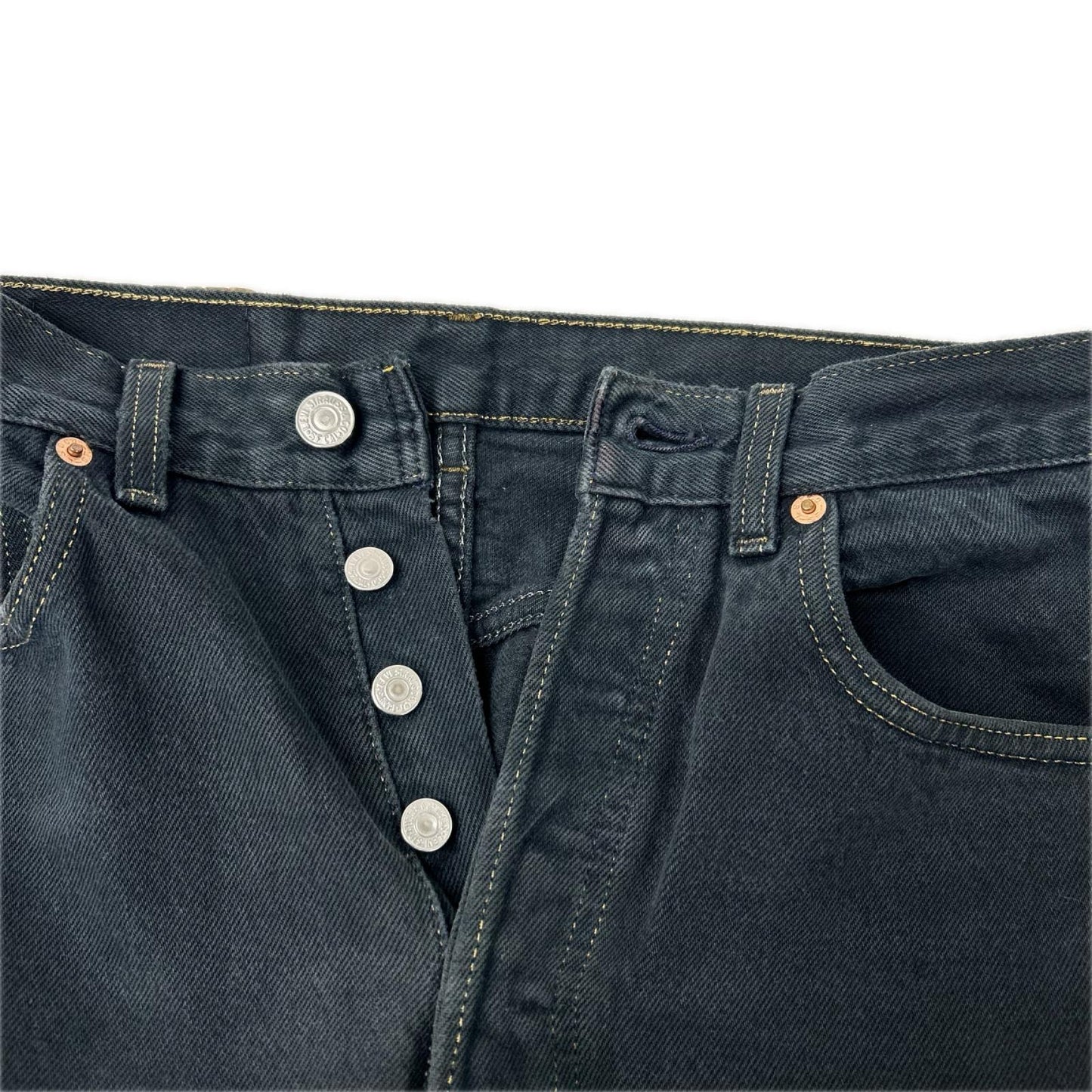 LEVI'S リーバイス 90'Sブラック USA製 501XX 後染め ストレートデニムパンツ ボトムス
