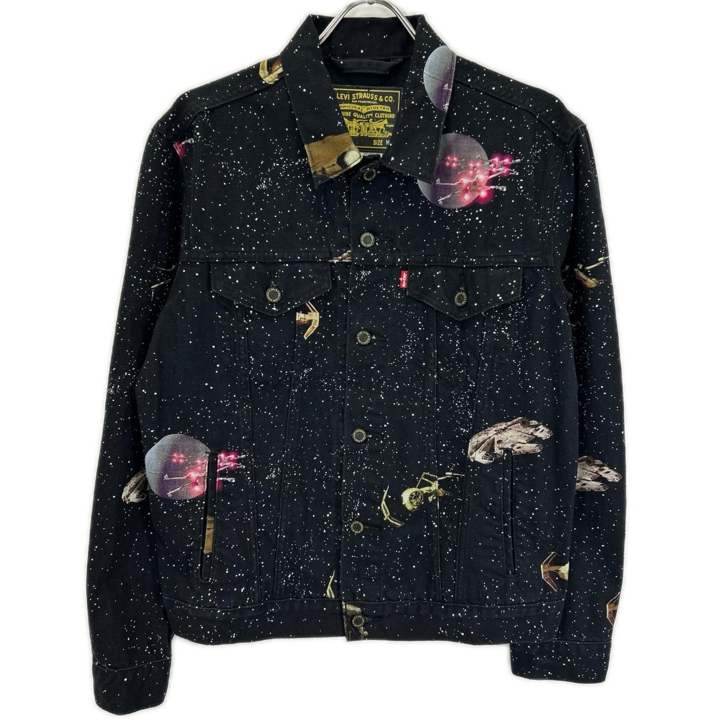 LEVI'S リーバイス ×STARWARS PC9-72334-0448 ブラック プリント デニムジャケット ジャケット