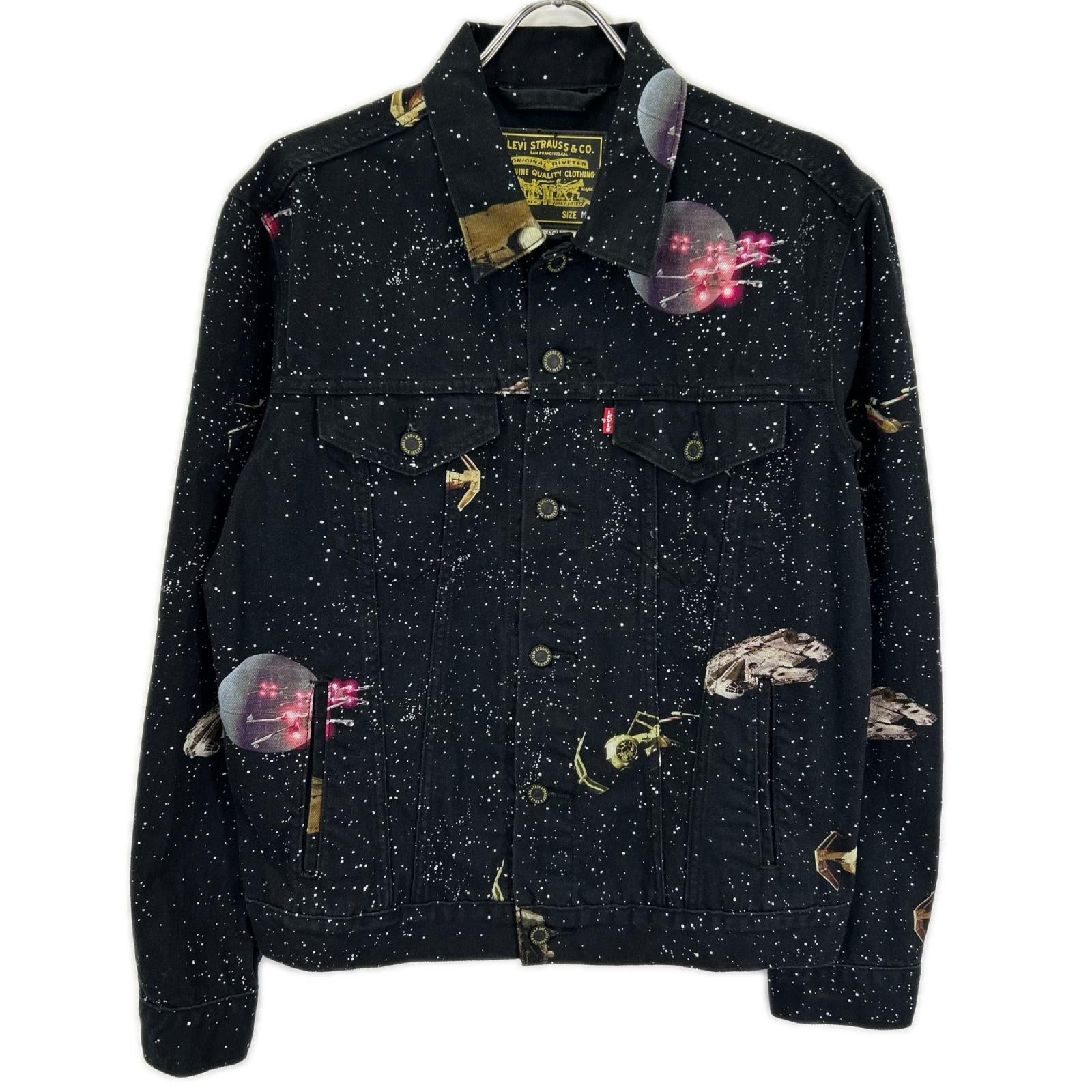 LEVI'S リーバイス ×STARWARS PC9-72334-0448 ブラック プリント デニムジャケット ジャケット