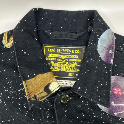 LEVI'S リーバイス ×STARWARS PC9-72334-0448 ブラック プリント デニムジャケット ジャケット