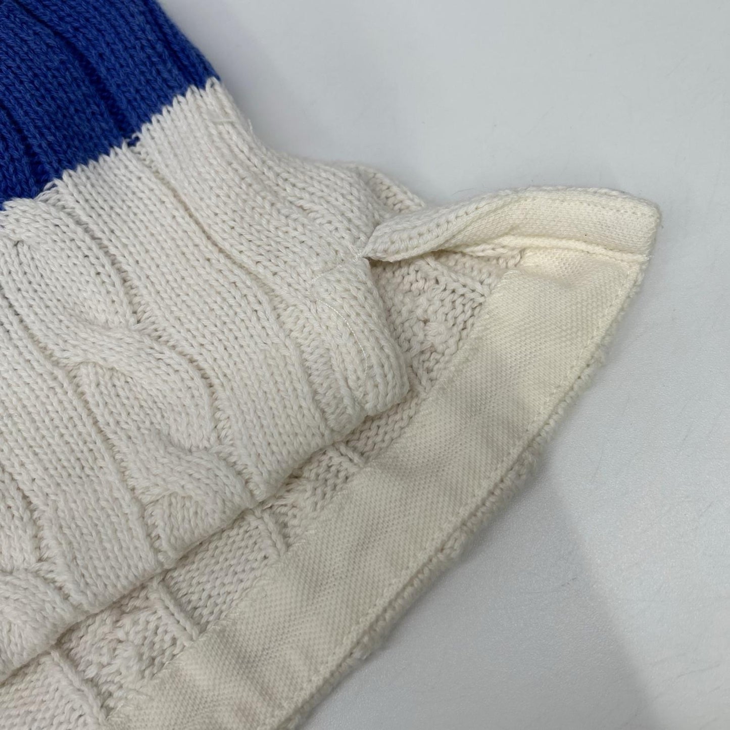 POLObyRalphLauren ポロラルフローレン ホワイト×ブルー ボーダー ポニー刺繍 半袖ニット トップス