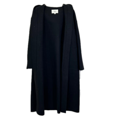 HYKE ハイク 232-17397 ブラック ウール MELTON HOODED WORK COAT コート
