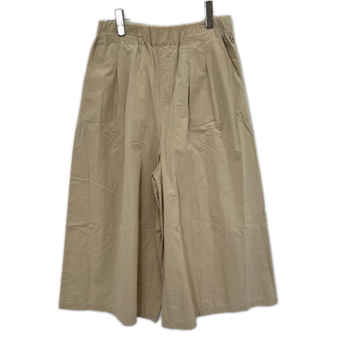 HUIS ハウス ベージュ やわらかコットンスカートパンツ ボトムス