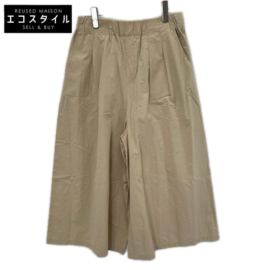 HUIS ハウス ベージュ やわらかコットンスカートパンツ ボトムス